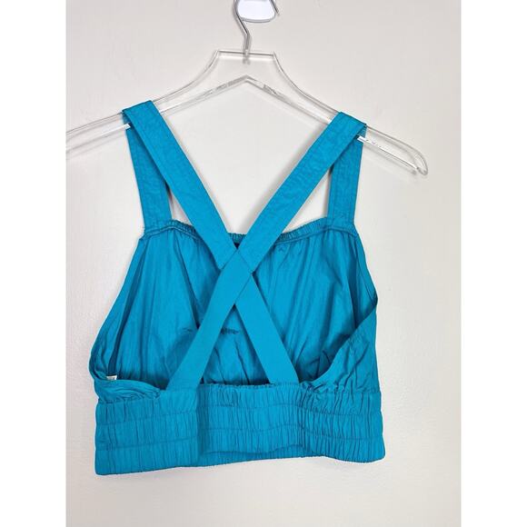 Free People Movement Women's Blue Crop Top Sleeveless Size Small - Picture 6 of 6